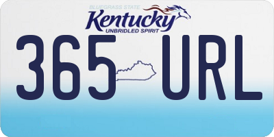 KY license plate 365URL