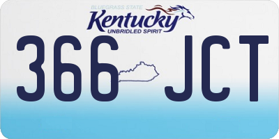 KY license plate 366JCT