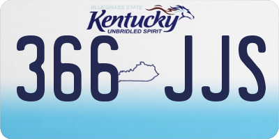 KY license plate 366JJS