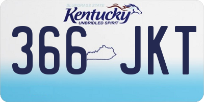 KY license plate 366JKT