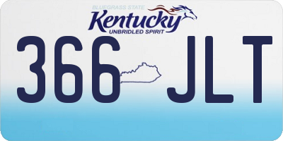 KY license plate 366JLT