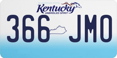 KY license plate 366JMO