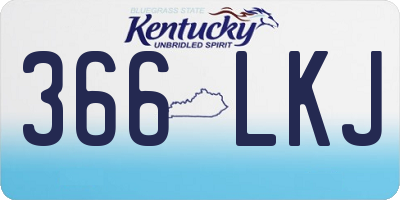 KY license plate 366LKJ
