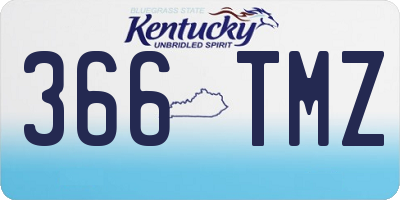 KY license plate 366TMZ