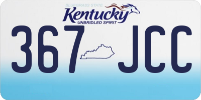 KY license plate 367JCC