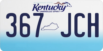 KY license plate 367JCH