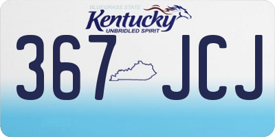 KY license plate 367JCJ