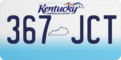 KY license plate 367JCT