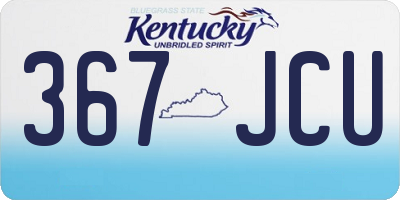 KY license plate 367JCU