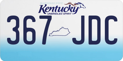 KY license plate 367JDC