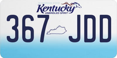 KY license plate 367JDD
