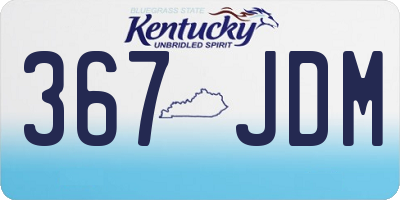 KY license plate 367JDM