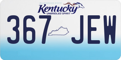 KY license plate 367JEW