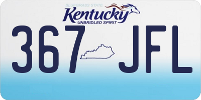 KY license plate 367JFL