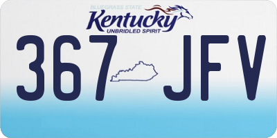 KY license plate 367JFV