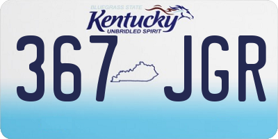 KY license plate 367JGR