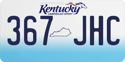 KY license plate 367JHC