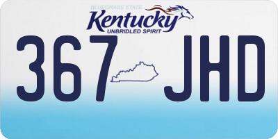 KY license plate 367JHD