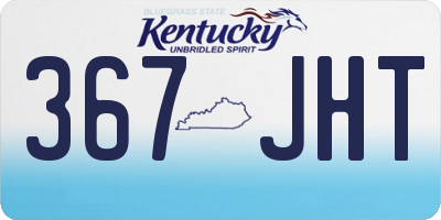 KY license plate 367JHT