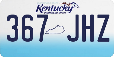 KY license plate 367JHZ