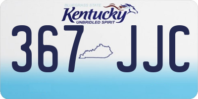 KY license plate 367JJC