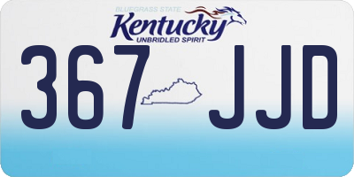 KY license plate 367JJD