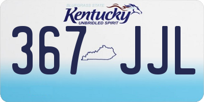 KY license plate 367JJL