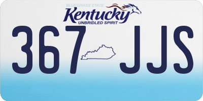 KY license plate 367JJS