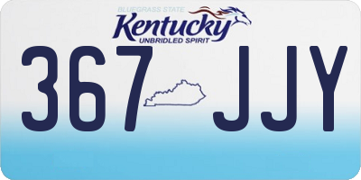 KY license plate 367JJY