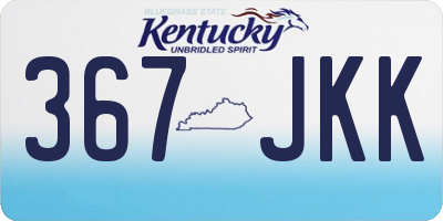 KY license plate 367JKK