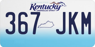 KY license plate 367JKM