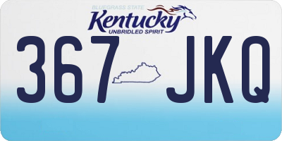 KY license plate 367JKQ