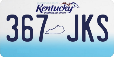 KY license plate 367JKS