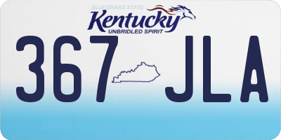 KY license plate 367JLA