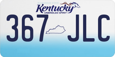 KY license plate 367JLC