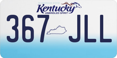 KY license plate 367JLL