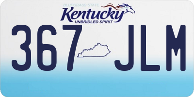 KY license plate 367JLM