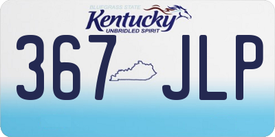 KY license plate 367JLP
