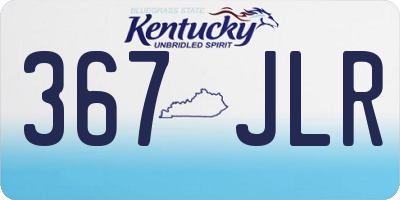KY license plate 367JLR