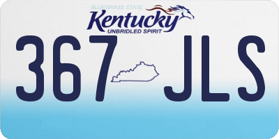 KY license plate 367JLS