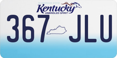 KY license plate 367JLU