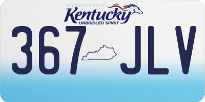 KY license plate 367JLV