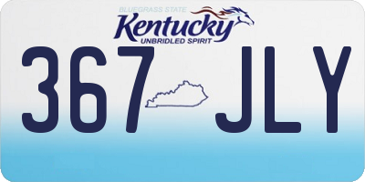 KY license plate 367JLY