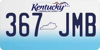 KY license plate 367JMB