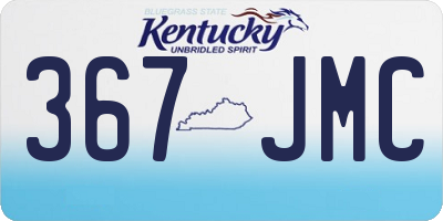 KY license plate 367JMC