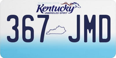 KY license plate 367JMD