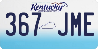 KY license plate 367JME