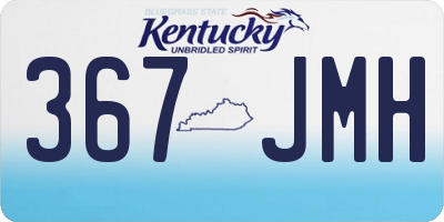 KY license plate 367JMH