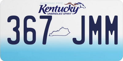 KY license plate 367JMM