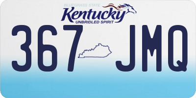 KY license plate 367JMQ